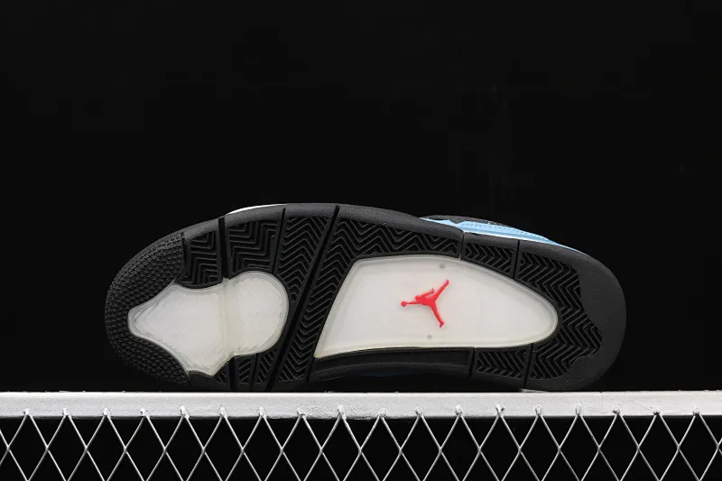 All categories Air Jordan Jordan series basketball shoes Air Jordan 4 G version Travis Scott Cactus Jack x Air Jordan 4 Joe 4 AJ4 joint model Suede blue 308497-406